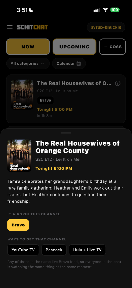 Show information